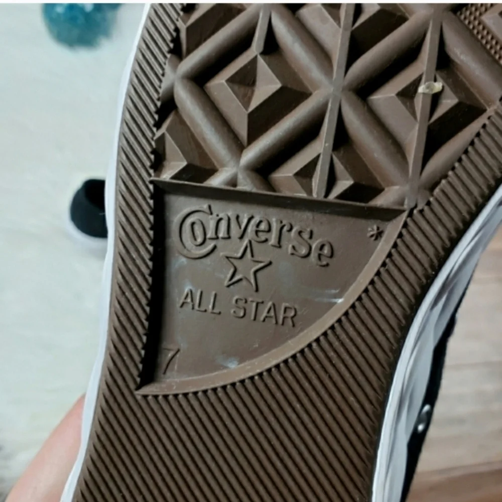 Converse Black and White Platform Low Top Sneakers